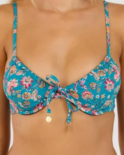 Bikinis*Kaiami Everleigh Underwire Bikini Top Teal