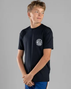 Rashies*Quiksilver Everyday Boy's Short Sleeve Surf T-Shirt Black