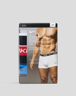 Underwear & Sleepwear*Nike Everyday Cotton Stretch Trunk 3 Pack Winter White