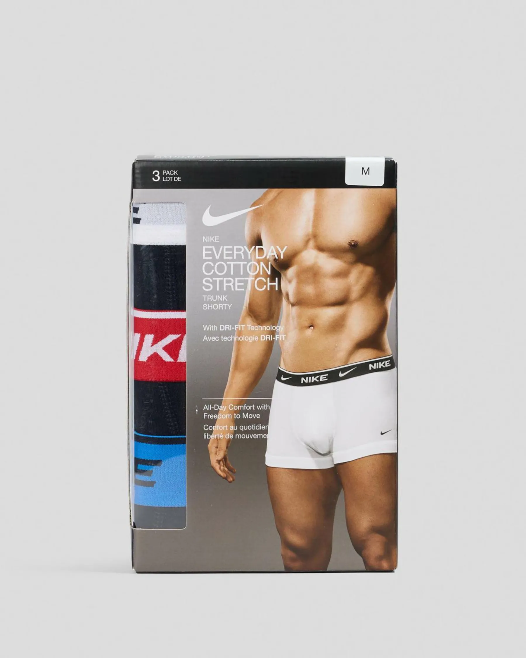 Underwear & Sleepwear*Nike Everyday Cotton Stretch Trunk 3 Pack Winter White