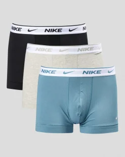 Underwear & Sleepwear*Nike Everyday Cotton Stretch Trunk 3 Pack Red Clay