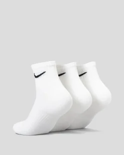 Socks*Nike Everyday Cushioned 3 Pack Socks White/black