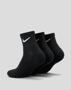 Socks*Nike Everyday Cushioned 3 Pack Socks Black/white