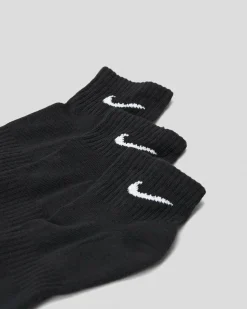 Socks*Nike Everyday Cushioned 3 Pack Socks Black/white