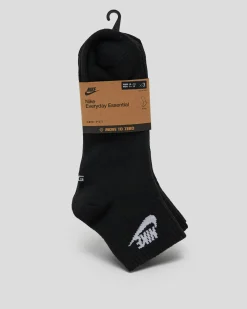 Socks*Nike Everyday Essential Ankle Socks 3 Pack Black/white