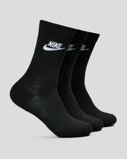 Socks*Nike Everyday Essential Crew Socks Black/white