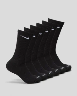 Socks|Socks*Nike Everyday Plus Cushioned Socks 6 Pack Black/white
