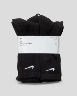 Socks|Socks*Nike Everyday Plus Cushioned Socks 6 Pack Black/white