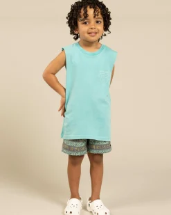 Board Shorts|Toddlers*Quiksilver Everyday Straight VLY Boy 13NB Board Shorts Granite Terra Stripe