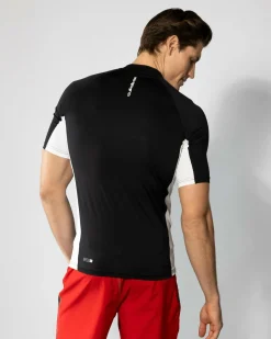 Rashies*Quiksilver Everyday UPF50 Comp Short Sleeve Rash Vest Black