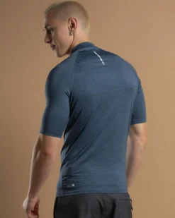 Rashies*Quiksilver Everyday UPF50 Short Sleeve Rash Vest Vintage Indigo