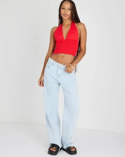 Clearance Evie Hawaii Halter Top Women Sets|Linen Blend
