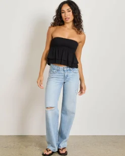 Sets|Tops*Mooloola Evie Lulu Tiered Tube Top Black