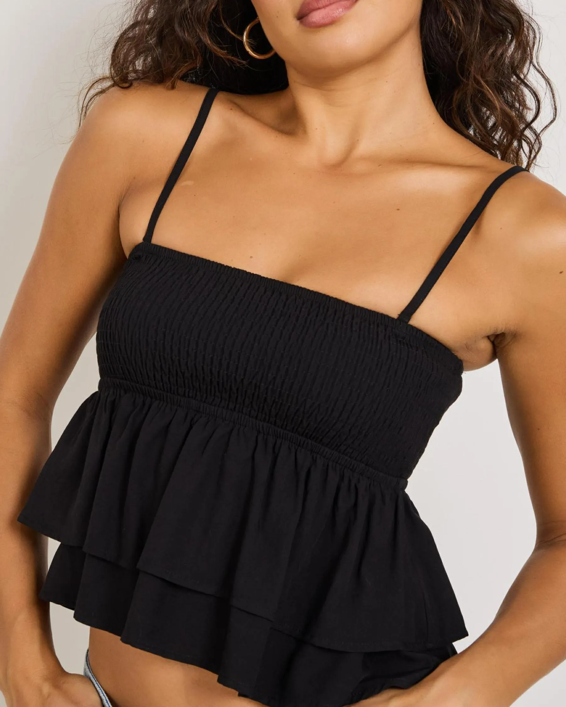Sets|Tops*Mooloola Evie Lulu Tiered Tube Top Black