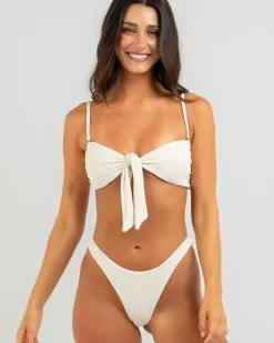 Bikinis*Kaiami Evie Tie Bandeau Bikini Top Seashell