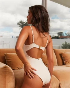 One Pieces*Kaiami Evita Balconette One Piece Swimsuit Seashell
