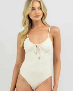 One Pieces*Kaiami Evita Balconette One Piece Swimsuit Seashell