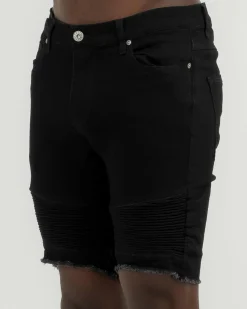 Denim|Shorts & Bottoms*Lucid Expansion Denim Shorts Jet Black