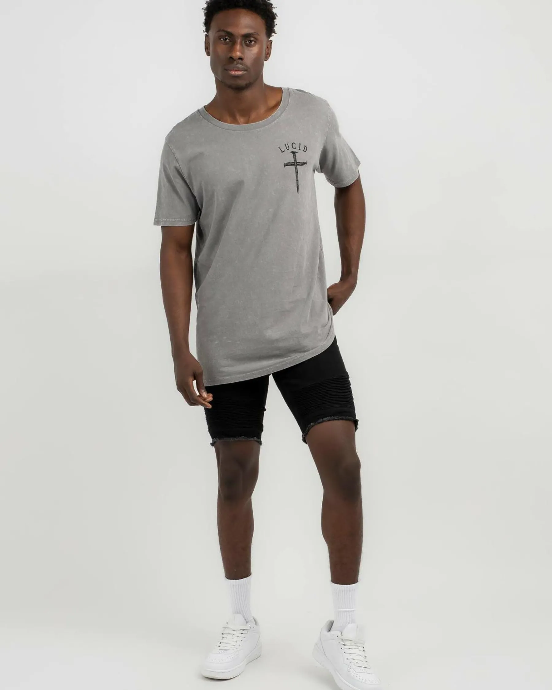 Denim|Shorts & Bottoms*Lucid Expansion Denim Shorts Jet Black