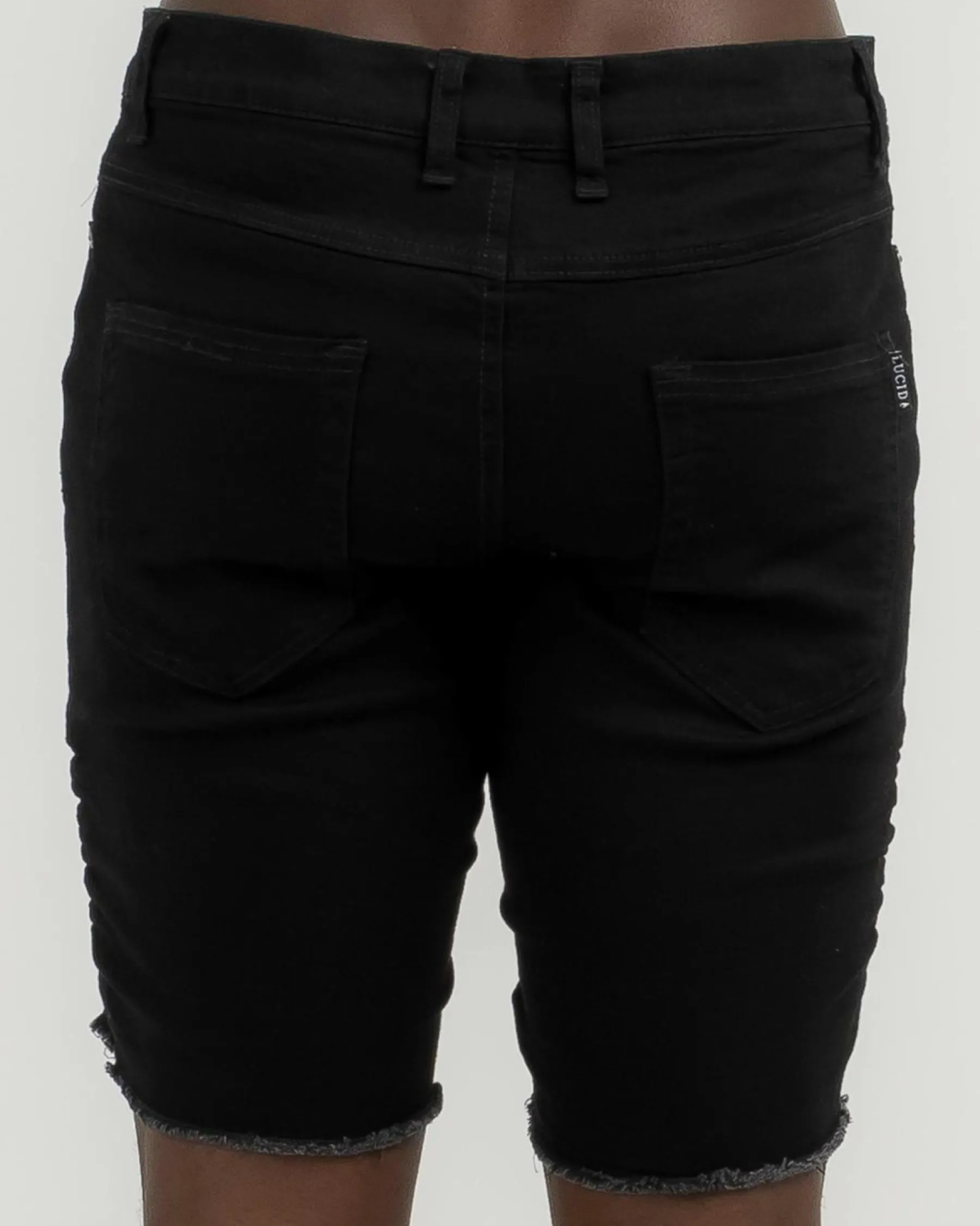 Denim|Shorts & Bottoms*Lucid Expansion Denim Shorts Jet Black