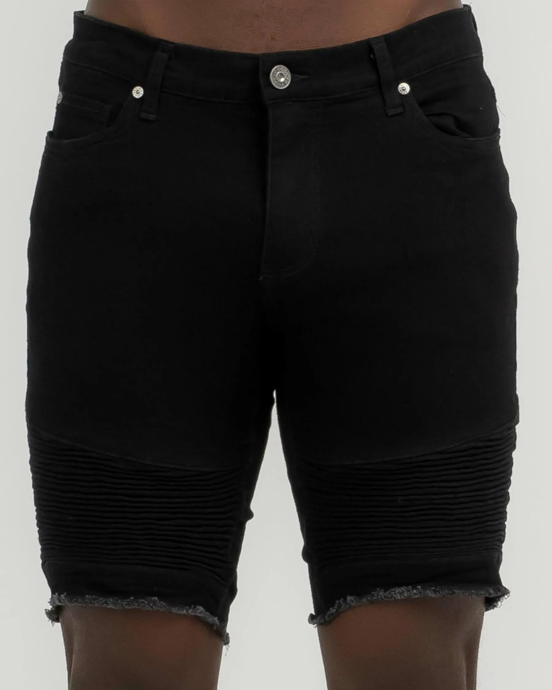 Denim|Shorts & Bottoms*Lucid Expansion Denim Shorts Jet Black