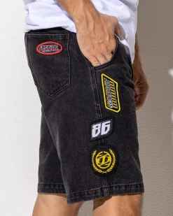 Denim|Shorts & Bottoms*Jetpilot Factory Denim Shorts Black