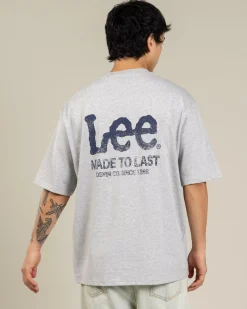 Tops & T-Shirts*Lee Fade Away Baggy T-Shirt Grey Marle