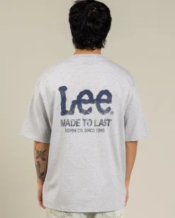 Tops & T-Shirts*Lee Fade Away Baggy T-Shirt Grey Marle