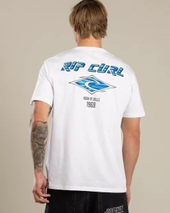 Tops & T-Shirts*Rip Curl Fade Out Icon T-Shirt White