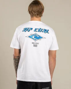 Tops & T-Shirts*Rip Curl Fade Out Icon T-Shirt White