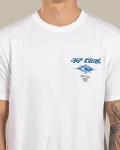 Tops & T-Shirts*Rip Curl Fade Out Icon T-Shirt White