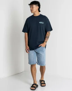 Tops & T-Shirts*Quiksilver Fader T-Shirt Dark Navy