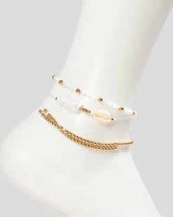 Jewelry|Jewelry*Karyn In LA Fairhaven Anklet Pack White/gold