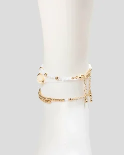 Jewelry|Jewelry*Karyn In LA Fairhaven Anklet Pack White/gold