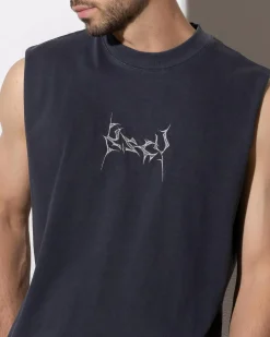 Tops & T-Shirts*Kiss Chacey Fangs Street Muscle Tank Pigment Anthracite