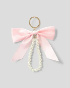 Gifts & Novelty|Gifts & Novelty*Karyn In LA Faye Bow Keyring Baby Pink