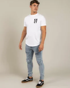 New Fenced Dual Curved T-Shirt Tops & T-Shirts