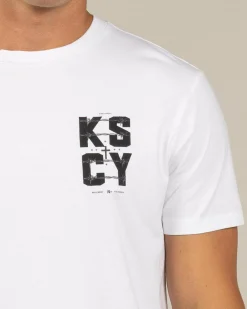 New Fenced Dual Curved T-Shirt Tops & T-Shirts