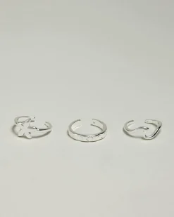 Jewelry*Karyn In LA Finlay Toe Ring Pack Silver