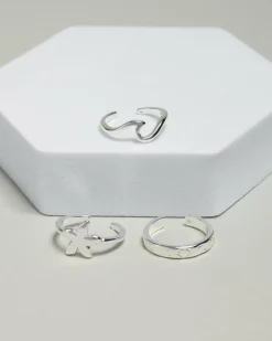 Jewelry*Karyn In LA Finlay Toe Ring Pack Silver