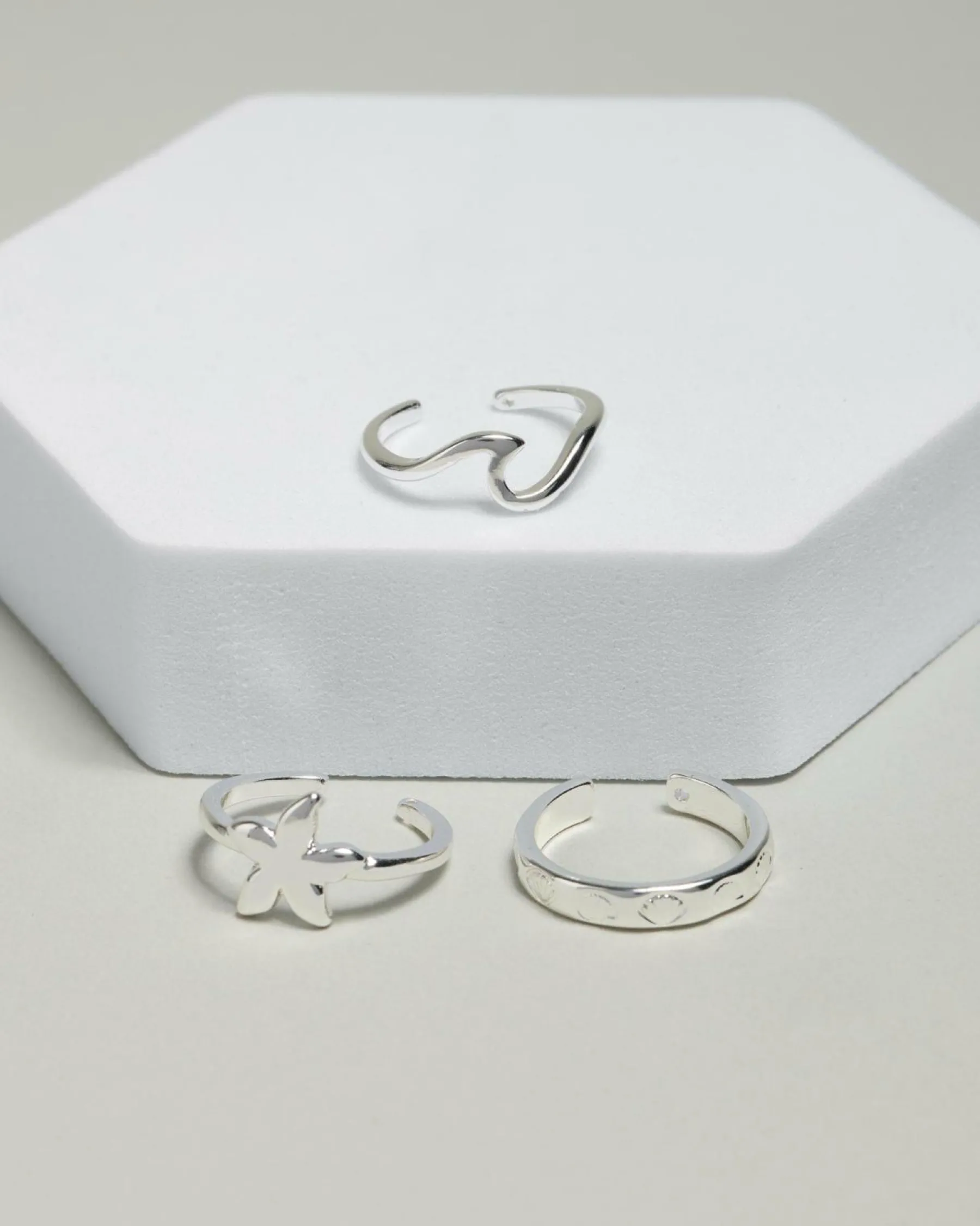 Jewelry*Karyn In LA Finlay Toe Ring Pack Silver