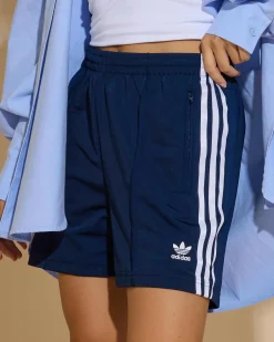 Bottoms*adidas Firebird Shorts Night Indigo/white