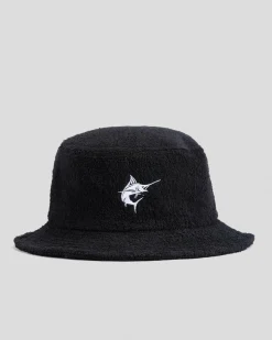 Headwear*Salty Life Fish Off Bucket Hat Black