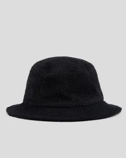 Headwear*Salty Life Fish Off Bucket Hat Black