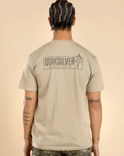 Tops & T-Shirts*Quiksilver Fish On T-Shirt Cloudy Grey