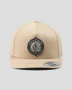 Headwear*The Mad Hueys Fk Off Fish On Snapback Cap Tan