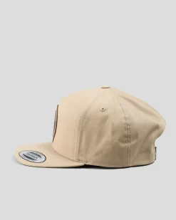 Headwear*The Mad Hueys Fk Off Fish On Snapback Cap Tan