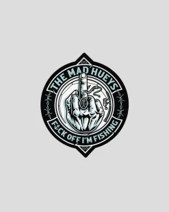 Gifts & Novelty*The Mad Hueys Fk Off Fish On Sticker Black