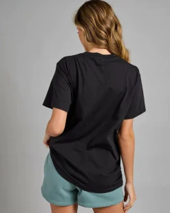 Tops*Rhythm Flagship Boyfriend T-Shirt Black