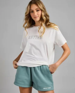 Tops*Rhythm Flagship Boyfriend T-Shirt White